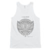I Am WISE Owl White Unisex Racerback Tank - Image 3