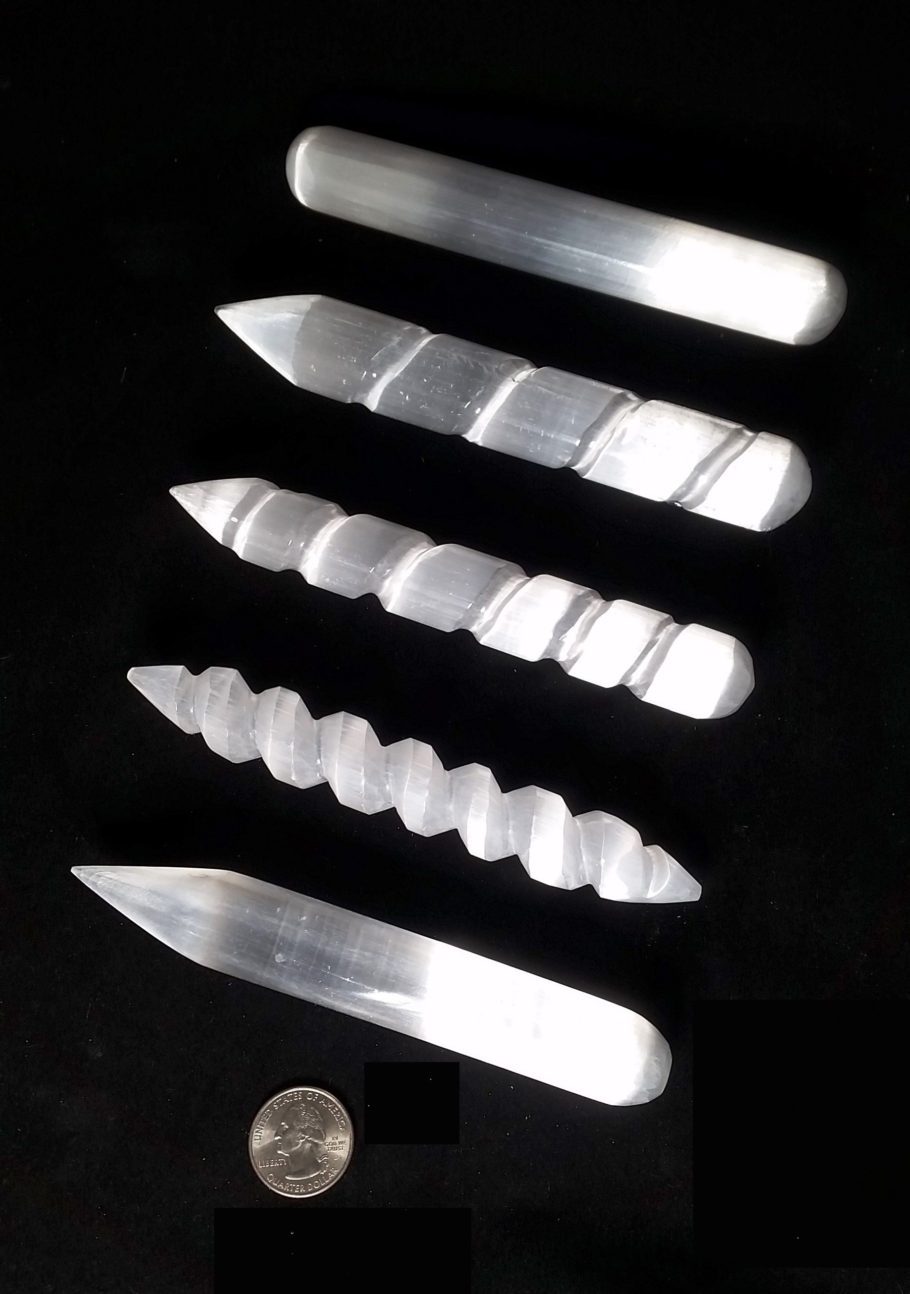 An amazing stone of cleansing and clearing, Selenite naturally dispels negative energy, removes energy blocks, and charges and amplifies other stones. Never needing clearing of its own, it is a must-have in your home. Wands are a favorite, as they are so easy to use! They are also wonderful for charging and activating crystal grids!
