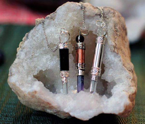 Powerful Crystal Pendulums of Quartz and Amethyst