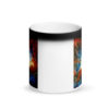 Phoenix Rising Matte Black Magic Mug - Image 4