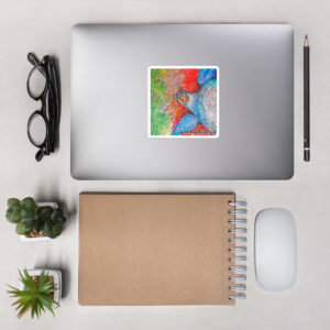 Tranquil Turtle Watercolor Bubble-free Stickers